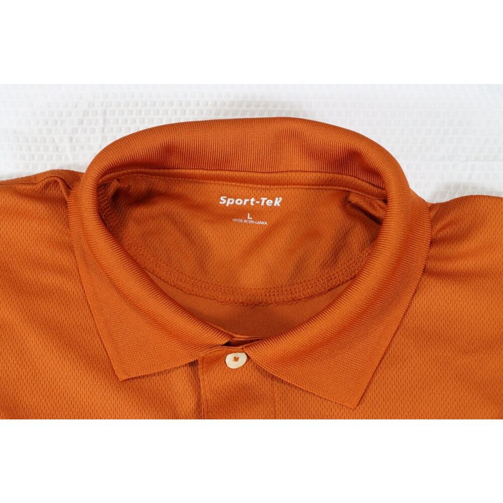 Sport-Tek USS‎ Carl Vinson CVN-70 Polo Shirt Mens L Orange Military Navy NWOT - Picture 2 of 3